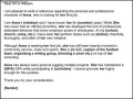 Character Reference Letter for First Job