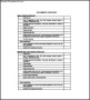 Charity Checklist Template
