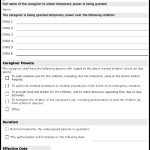 Child Care Authorization Form Template