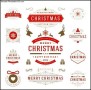 Christmas Badge Label Template