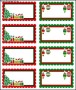 Christmas Labels Printable Templates