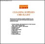Cleaning Supplies List Template Free