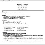College Resume Template Word