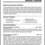 Construction Resume Example