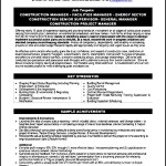 Construction Supervisor Resume Template