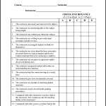 Course Evaluation Sheet