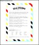 Creative resume template with cover letter CV template in Stripes