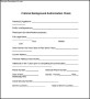 Criminal Background Authorization Check