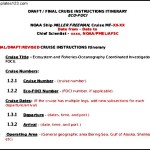 Cruise Instruction Itinerary Template