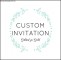 Custom Event Invitation