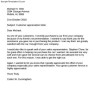 Customer Appreciation Letter