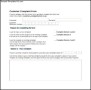 Customer Complaint Form