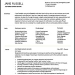 Customer Service Resume Template Download
