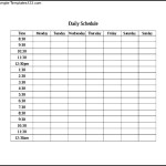 Daily Itinerary Template PDF