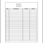 Daily Task List Template Excel Free