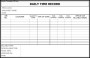 Daily Time Record Form Template