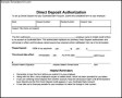 Direct Deposit Authorization Form To Download