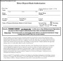 Direct Deposit Bank Authorization Form