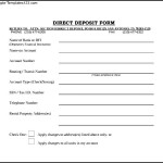 Direct Deposit Form To Download