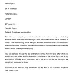 Disciplinary Warning Letter Template