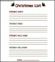 Download Blank Christmas List Free Printable