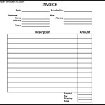 Download Blank Invoice Template