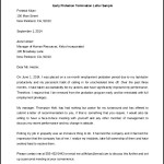 Download Early Probation Termination Letter Template Sample