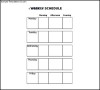 Download Free Weekly Schedule Excel Template (M-F)