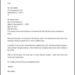 Download Sample Tenant Recommendation Letter In Word Format