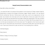 Download Sorority Recommendation Letter Template MS Word