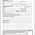 Downloadable Consumer Complaint Form