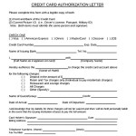 Downloadable Credit Card Authorization Letter