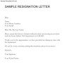 Downloadable Resignation Letter Short Notice