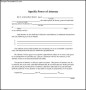 Downloadable Special Power of Attorney Form
