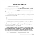 Downloadable Special Power of Attorney Form Format