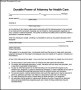 Durable Blank Power of Attorney Form For Health Care