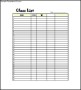Elementary Class List Template Free