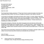 Emergency Childcare Authorization Letter