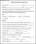 Employee Self Evaluation Form