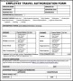 Employee Travel Authorization Form