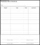 Employee Work Schedule Form Template