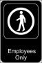 Employees Only Sign Template