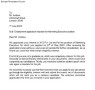 Employment Application Rejection Letter