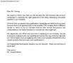 Employment Candidate Rejection Letter
