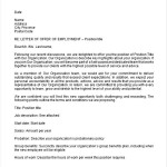 Employment Job Offer Letter