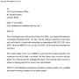 Employment Letter for Visa Verification