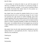 Employment Reference Letter Example