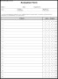 Evaluation Form Template