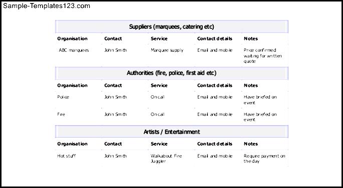 Event Management Template Sample Templates Event Management Template Sample Templates
