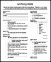 Event Schedule Template Example